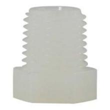 Midland Industries 28609W - MIDLAND INDUSTRIES 286 MPT Nylon White 125 Hex Head Plug