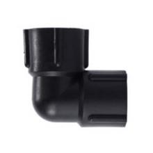 Midland Industries 28709P - MIDLAND INDUSTRIES 287 FPT Polypropylene Black 90 deg Elbow