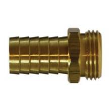 Midland Industries 30042 - MIDLAND INDUSTRIES 3003 Garden Hose Barbed MGH Brass Straight Male End Hex Adapter