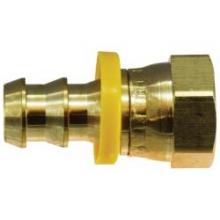 Midland Industries 30233 - MIDLAND INDUSTRIES 302 Push-On Hose Barbed Female SAE 45 deg/37 deg JIC Swivel Brass Adapter