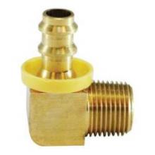 Midland Industries 30371 - MIDLAND INDUSTRIES 303 Push-On Hose Barbed MIP Brass 90 deg Elbow