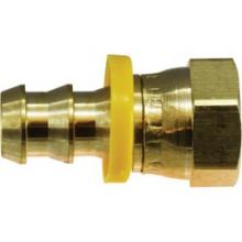 Midland Industries 30427 - MIDLAND INDUSTRIES 304 Push-On Hose Barbed Female 45 deg SAE/37 deg JIC Swivel Brass Connector