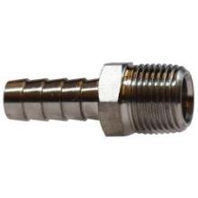 Midland Industries 32024SS - MIDLAND INDUSTRIES 320 Hose Barbed MIP Stainless Steel Straight Adapter