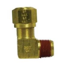 Midland Industries 38104 - MIDLAND INDUSTRIES 38 Tube OD Male NPTF Brass 90 deg Elbow