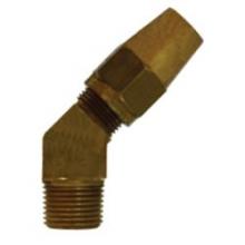 Midland Industries 38288 - MIDLAND INDUSTRIES 382 Tube OD MIP Brass 45 deg Elbow