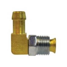 Midland Industries 38869 - MIDLAND INDUSTRIES 3886 Hose Barbed Male Inverted Flared Brass 90 deg Swivel Elbow