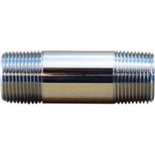 Midland Industries 41024 - MIDLAND INDUSTRIES 410 MPT 1/4-18 Thread Brass Chrome-Plated Pipe Nipple