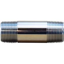 Midland Industries 41043 - MIDLAND INDUSTRIES 41 MPT Brass Chrome-Plated Pipe Nipple