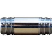 Midland Industries 41047 - MIDLAND INDUSTRIES 41 MPT Brass Chrome-Plated Pipe Nipple