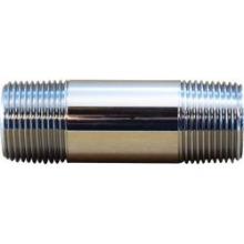 Midland Industries 41052 - MIDLAND INDUSTRIES 410 MPT 1/8-27 Thread Brass Chrome-Plated Pipe Nipple