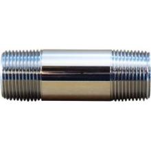 Midland Industries 41066 - MIDLAND INDUSTRIES 41 MPT Brass Chrome-Plated Pipe Nipple