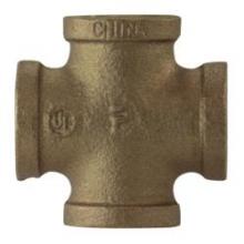 Midland Industries 44391 - MIDLAND INDUSTRIES 443 FPT 1/4-18 Thread Bronze Pipe Cross