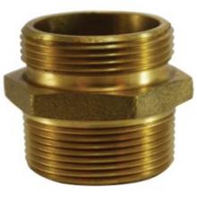 Midland Industries 444049 - MIDLAND INDUSTRIES 444 MNPT 2-1/2 in MNST Brass Fire Hose Hex Nipple