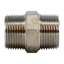 Midland Industries 63725 - MIDLAND INDUSTRIES 63 MPT Stainless Steel Hex Nipple