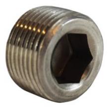 Midland Industries 63760 - MIDLAND INDUSTRIES 637 MPT Stainless Steel 150 lb Barstock Hex Socket Countersunk Plug