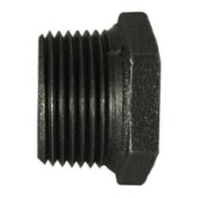 Midland Industries 65524 - MIDLAND INDUSTRIES 655 MPT FPT 1.12 in Hex Iron Black Reducer Hex Bushing