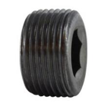 Midland Industries 67768 - MIDLAND INDUSTRIES 677 MNPT Steel Black 150 lb Hex Socket Countersunk Plug