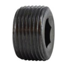 Midland Industries 67766 - MIDLAND INDUSTRIES 677 MNPT Steel Black 150 lb Hex Socket Countersunk Plug