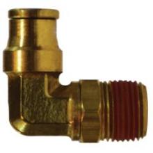 Midland Industries 690608S - MIDLAND INDUSTRIES 69 Tube OD Male NPTF Brass 90 deg Swivel Elbow