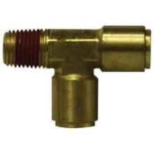 Midland Industries 71080804 - MIDLAND INDUSTRIES 710 Push-In Tube MPT 1/4 in Push-In Tube Brass Run Tee