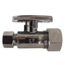 Midland Industries 746556 - MIDLAND INDUSTRIES 7465 Compression x Compression Connection Brass Body Chrome-Plated Straight Suppl