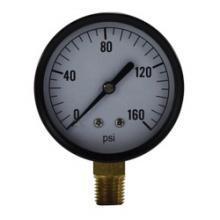 Midland Industries 80036 - MIDLAND INDUSTRIES 8003 2-1/2 in Dial 1/4 in Connection Pneumatic Pressure Gauge