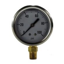 Midland Industries 80064 - MIDLAND INDUSTRIES 80 2-1/2 in Dial +/-1.5 % Accuracy 1/4 in Connection Pneumatic Pressure Gauge