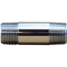 Midland Industries 81300-40 - MIDLAND INDUSTRIES 81300 Close Brass Chrome-Plated Pipe Nipple