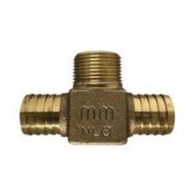 Midland Industries 973970LF - MIDLAND INDUSTRIES 973 Hose Barbed Hose Barbed MIP Brass Branch Tee