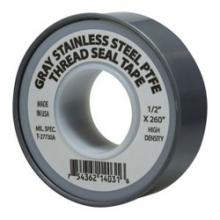 Midland Industries 982138 - MIDLAND INDUSTRIES 982 4 mil Thick Gray PTFE 1.2 g/cc Density Stainless Steel Thread Seal Tape