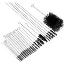 Brush Research Manufacturing 1EK - BRM 1EK- 29 Piece Nylon Twisted Wire Oil Line/Gallery Tube Brush Kit With Ring Handles