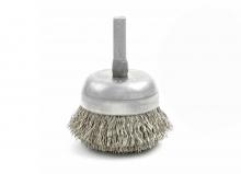 Brush Research Manufacturing BNH2612 - BRM BNH2612 Small Diameter Cup Brush, 2.750" Dia., .012CS, .875" Trim Length, .250" Shan