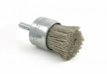 Brush Research Manufacturing BNS4AY120SC - BRM BNS4AY120SC Abrasive End Brush, 0.500" Brush Diameter, 2.50" OAL, 120 Grit, Silicon Carb