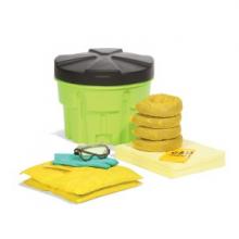 SpillTech SPKHZ-20-HV - HazMat 20-Gallon Hi-Viz Overpack Drum Spill Kit