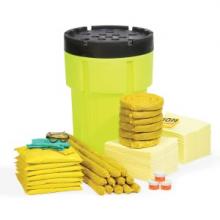 SpillTech SPKHZ-95-HV - HazMat 95-Gallon Hi-Viz OverPack Drum Spill Kit