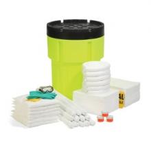 SpillTech SPKO-95-HV - Oil-Only 95-Gallon Hi-Viz OverPack Drum Spill Kit