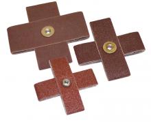 Alfa Tools CP12007 - 1-1/2" X 1/2" 8-PLY 60 GRIT ALUMINUM OXIDE CROSS PAD