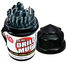 Alfa Tools S150190BDM - 29PC .USSPLIT POINT BRIGHT DRILL MUG SET