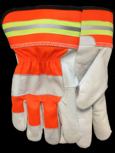 Watson Gloves 4019HV-X - HI VIS BUFFALO GRAIN